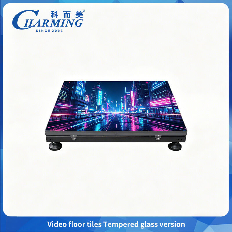 1/16Scan Dance Floor LED Display P3.91 com Versão de Vidro Temperado Pós-manutenção