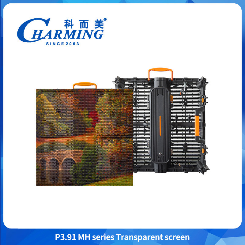 P3.91 MH Outdoor Flexível Publicidade LED Transparente Film Screen Vidro Video Mural Claros Super Thin LED Film Display LED