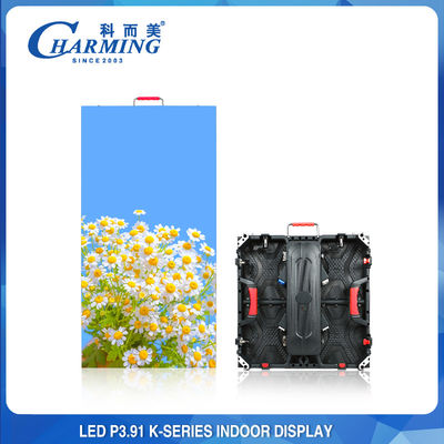 Parede de vídeo interna antidesgaste 256x128 LED 3840HZ P3.91 anticolisão