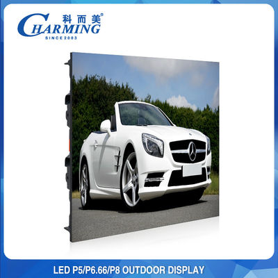 SMD2525 P4 P5 P8 Displays de parede de vídeo ao ar livre 900 W para publicidade