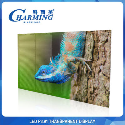 Exibição de parede de LED transparente à prova d'água Anticolisão externa P3.91