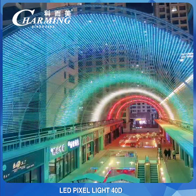 Luz de fachada de prédio IP68 à prova d'água, luzes de tira de LED multicena para prédios