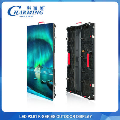 Placa de publicidade de LED externa ultrafina SMD2121, aluguel de tela de LED de concerto P2.6 4K