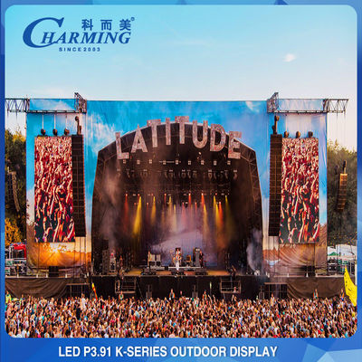 Telão de LED para aluguel de palco de alumínio 50x50CM 200W multicena durável