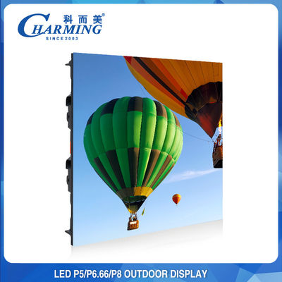 Charmosas telas de parede LED para publicidade ao ar livre 192 x 192 ultrafinas