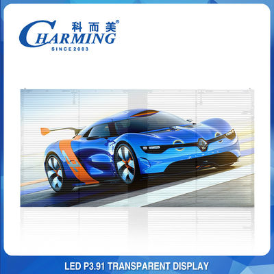 100x50CM Vidro Transparente LED Video Wall Alumínio Pixel Pith P3.91MM