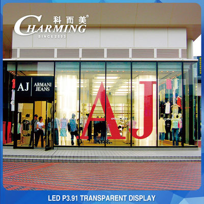 Pixel Pith P3.91MM Display de parede de LED transparente multiuso 100x50CM