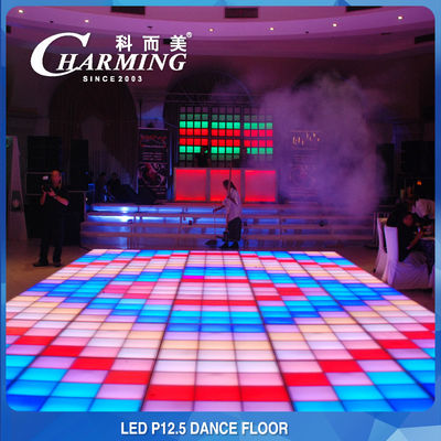 Aluguel de pista de dança com LED iluminado de 200 W P12.5 para palco de casamento
