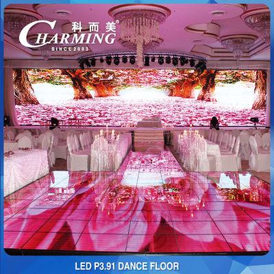 P3.91 Piso de dança LED Piso de vídeo para aluguer Exposição de casamento