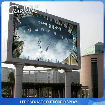 SMD2525 tela de parede LED para publicidade externa P4 P5 P8 à prova d'água