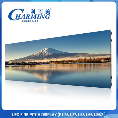 Telão LED interno de passo fino P1.53 P1.86 P2 para shopping
