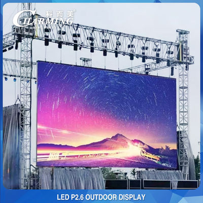 A parede video multifuncional do diodo emissor de luz P2.6 indica o arrendamento exterior para a feira de comércio dos concertos