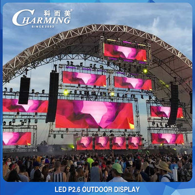 IP65 16 bits HD LED Display de parede de vídeo multicena Pitch 2,6 mm