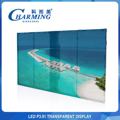 SMD2020 Display de entretenimento LED de parede de vídeo LED transparente e flexível