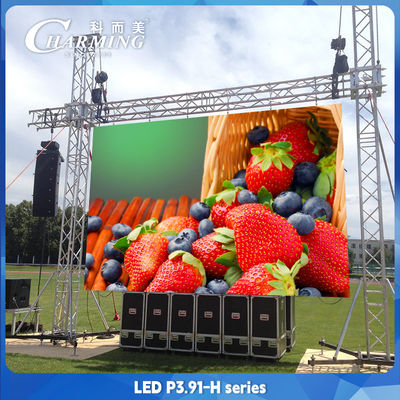 P3.91 Publicidade ao ar livre LED Video Wall Screen IP65 Impermeável