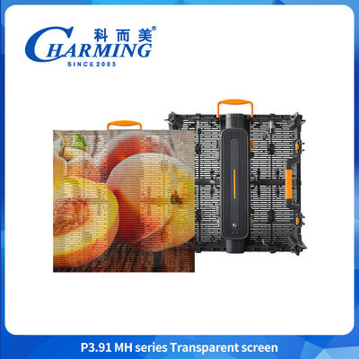 5000nits Alto brilho P3.91 Vidro externo Parede de vídeo LED transparente