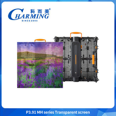 500*500mm P3.91 Led Transparente Escrã Shopping Mall Publicidade Escrã LED tela de parede