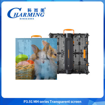 5000nits P3.91 Exterior LED Transparente vídeo parede vidro LED display