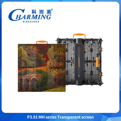 P3.91 MH Outdoor Flexível Publicidade LED Transparente Film Screen Vidro Video Mural Claros Super Thin LED Film Display LED