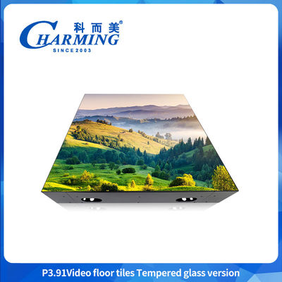 Ecrã de telhas LED Escenário 3D Display dinâmico Shopping Mall Bar Piso Ecrã LED Full-color
