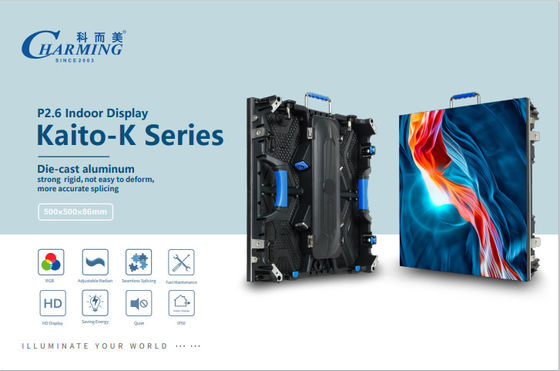 500*500mm/500*1000mm P2.98 Série K Display de aluguer de tela ao ar livre com grânulos de lâmpada