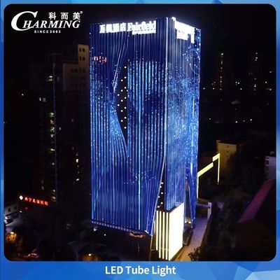 Luz de tubo LED RGB à prova d'água IP65, controle SPI, SMD5050 para edifícios