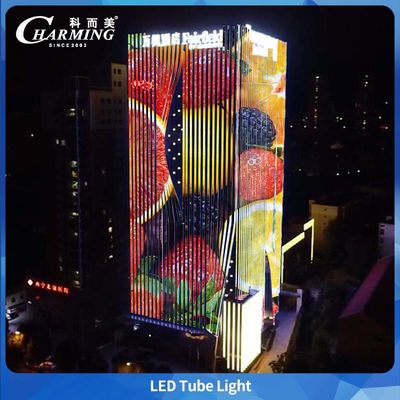 Luz de tubo U38 Impermeável Elevação do edifício DC24V Design de cabeamento invisível em alumínio