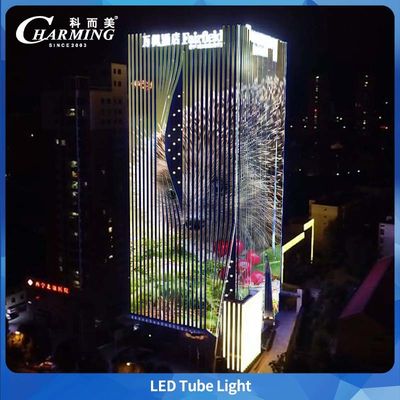 Luz de tubo externa com classificação IP65, sem área escura, conexão, cobertura de PC anti-UV para iluminação de edifícios de escadas