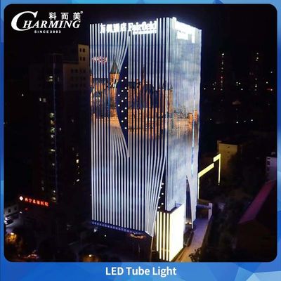 Tubo de Luz LED Exterior U38-500 5.5w 500*38*58MM SMD5050 Liga de Alumínio+PC Para Construção Externa