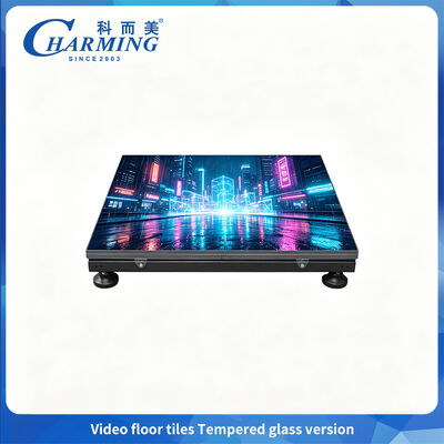 as telhas de assoalho video do diodo emissor de luz do elevado desempenho P3.91 de 500x1000mm/moderam a pista de dança interativa de vidro